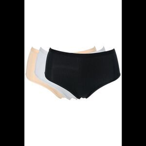 Comfort Code Women's 3pk Smooth Brief Beige/Black/Gray -